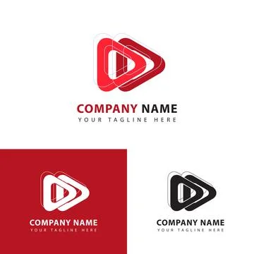 Play logo vector Stock Illustration
