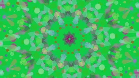 On play mandala morphing, rotating, rings pulsing and folding for overlay on Stock Footage 337887629