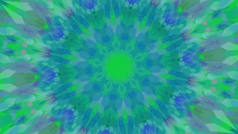 On play mandala rotating, core morphing and petals shifting on transparent Stock Footage 337887637