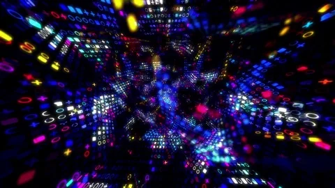 Play Matrix LEDs Video stock 83360790