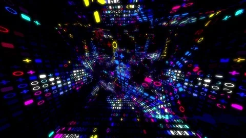 Play Matrix VJ Loop Video stock 83360855