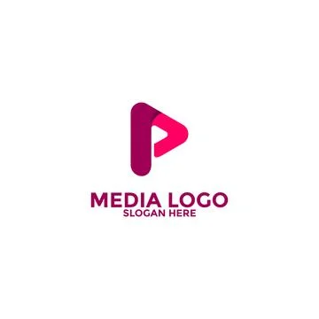 Play Media Button Symbol Logo Icon Vector Stock Illustration