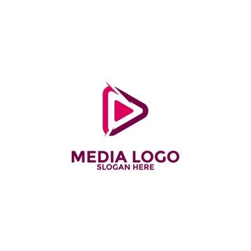 Play Media Button Symbol Logo Icon Vector Stock Illustration