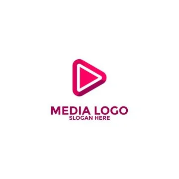 Play Media Button Symbol Logo Icon Vector Stock Illustration