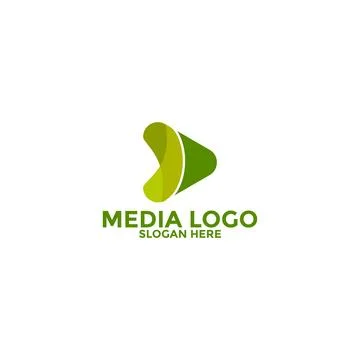 Play Media Button Symbol Logo Icon Vector Stock Illustration