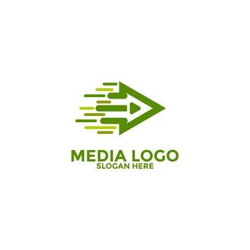 Play Media Button Symbol Logo Icon Vector Stock Illustration