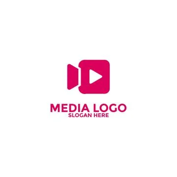 Play Media Button Symbol Logo Icon Vector Illustrazione stock