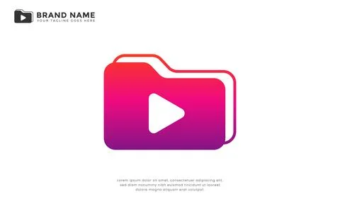 Play Media File Logo Stock-Illustration