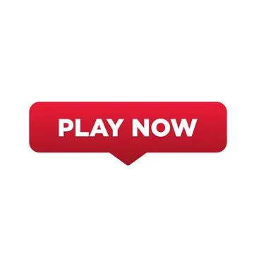 Play Now button, sign, label, icon. Play Now speech bubble. Illustrazione stock