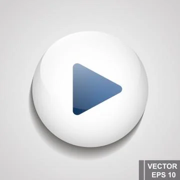 Play. Online player. Button. Decor. For your design. Stock Illustration
