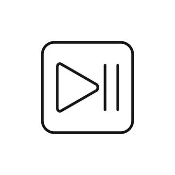 Play Pause Button Icon Ideal for Media Controls Stock Illustration