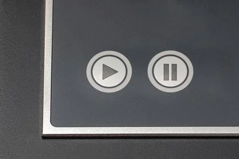 Play Pause Buttons Stock Photos