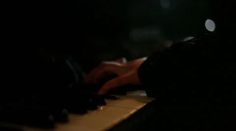 Play the piano Stock Footage 43767800