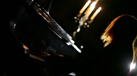 Play the piano Stock Footage 43769755