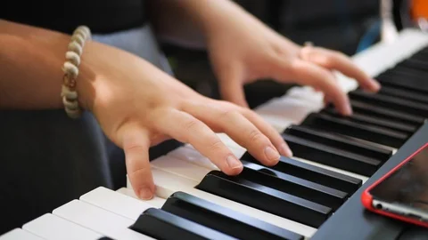 Play piano. Stock Footage 116769547