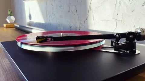 Play The Record Stock Footage 131108044