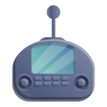 Play remote control icon, cartoon style Stock Illustration