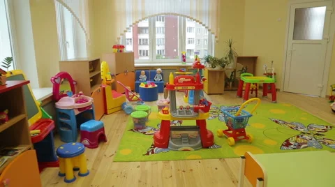 Play room in the kindergarten Stock Footage 62091674