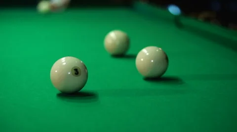 Play Russian billiards Stock Footage 54573542