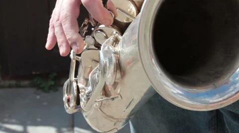 Play The Saxophone 2 Vídeo Stock 49129255