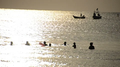Play in the sea Stock Footage 51800794