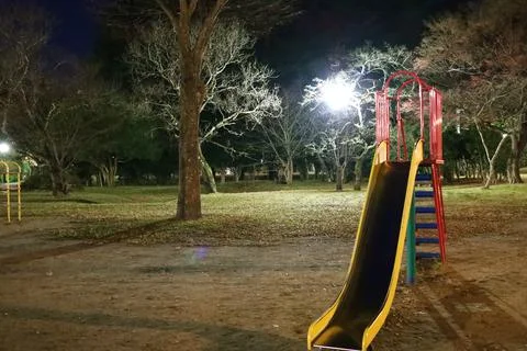 Play set in the park . Stock Photos