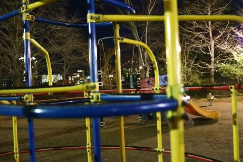 Play set in the park . Stock Photos