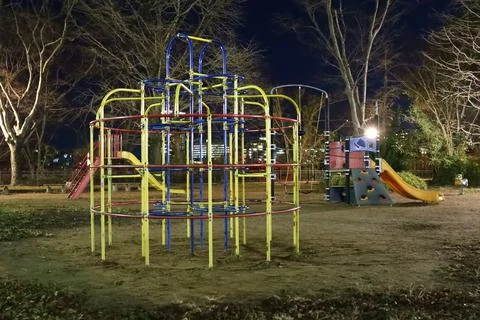 Play set in the park . Stock Photos