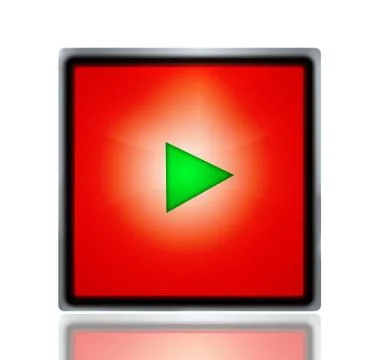 Play sign icon button Stock Photos