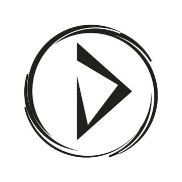 Play sign Stock Illustration