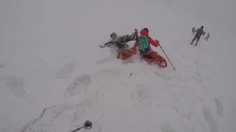 Play in the snow Stock Footage 91522254