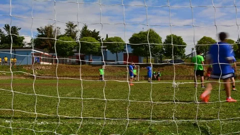 Play soccer: time lapse Stock Footage 76454352