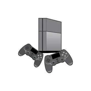 Play station 4 game console vector Stock Illustration