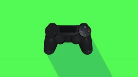 Play Station 4 Game Controller Rotating In 3D Stock Footage 43060405