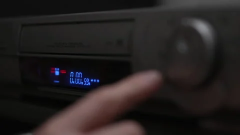 Play, stop and eject videotape Stock-Footage 337244335