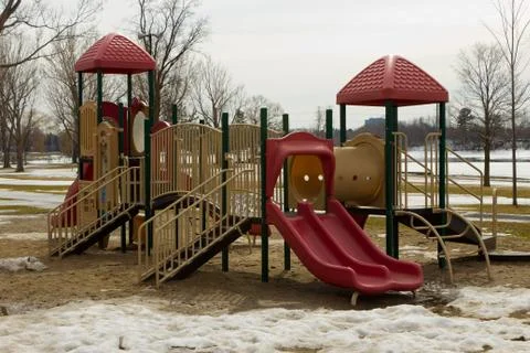 Play structure in the park Stock Photos