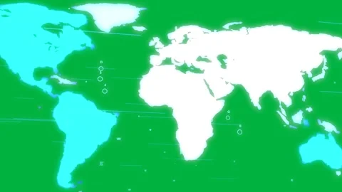 On play styled map morphing while cyan streaks sliding, markers appearing, Stock Footage 333907313