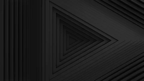 The play symbol. Abstract triangle pattern with offset effect. Animation of blac Stock Footage 152309579