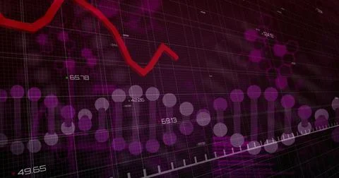 On play thick red zigzag line entering left and sweeping across grid, Illustrazione stock