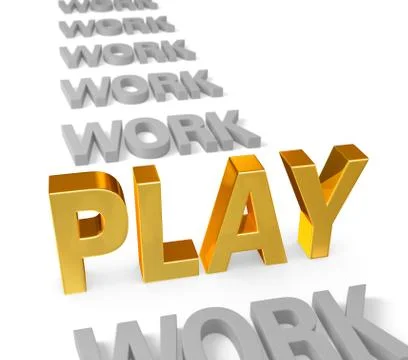 Play time is golden Stock Illustration