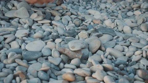Play Tower of stones on the beach Stock Footage 94929005