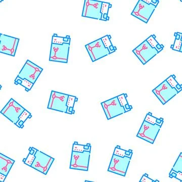 Play toy machine with crane vector seamless pattern Stock Illustration