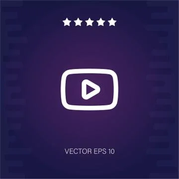 Play vector icon Stock Illustration