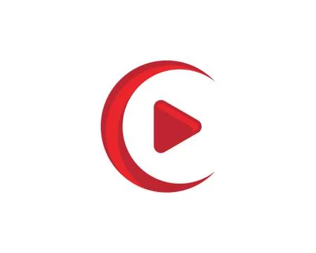 Play vector Logo template design Stock Illustration