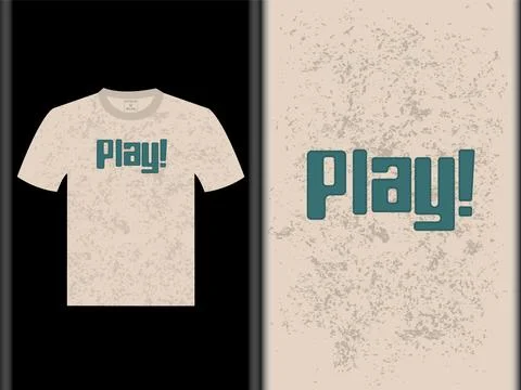 Play Vector T Shirt Design Illustrazione stock