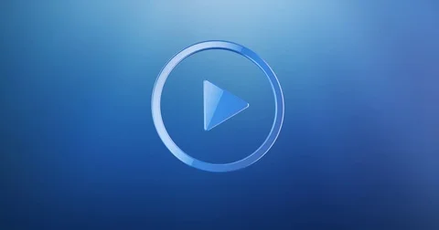 Play Video Blue 3d Icon Video stock 72009681