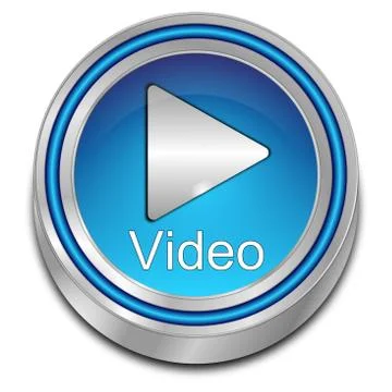 Play Video Button - 3D illustration Stock-Illustration