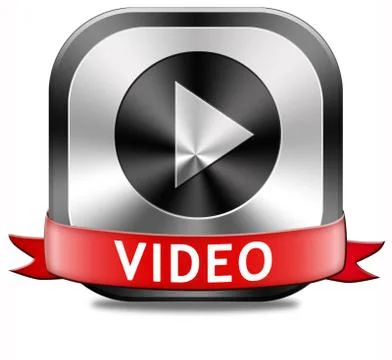 Play video button Stock Illustration