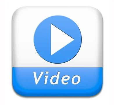 Play video button 库存插图