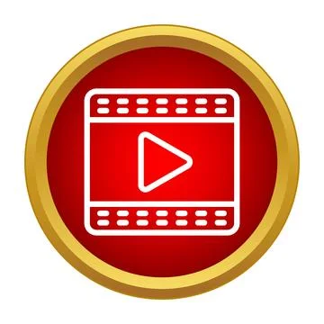 Play video button interface media player icon Stock Illustration